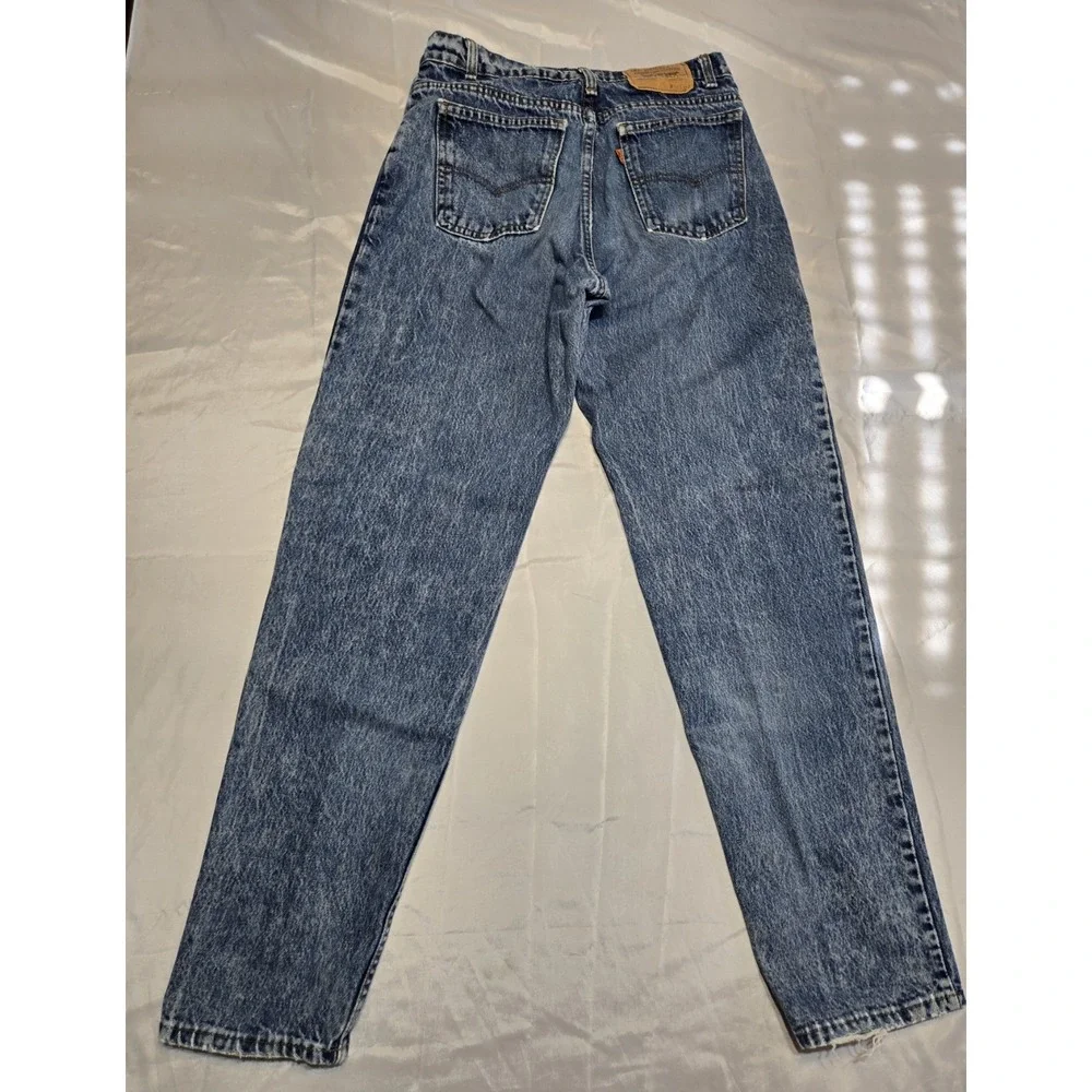 Vtg Levis 550 Orange Tab Jeans Made USA 33x32 Relaxed Fit 1998 Stonewash Denim